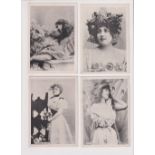Trade cards, Spain, Anon, Actresses, 20 cards, plus one duplicate, showing early photographic