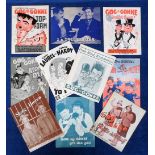 Film Brochures, 10 rare Danish Laurel and Hardy film brochures, approx. size 5 x 6.25" circa
