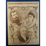 Programme Des Fetes card to celebrate the 1896 visit of the Tzar and Tzarina to Paris with