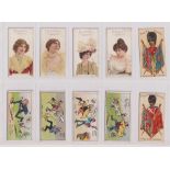 Cigarette cards, Player's, 20 scarce type cards, Gallery of Beauty (4), Military Series (2), Every