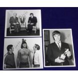 Football autographs, George Best, Manchester United, three, 8x10", b/w photographs being later