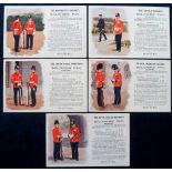 Postcards, Paul Brinklow Gale and Polden Collection, a similar selection of 5 soldiers pay cards