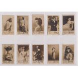 Cigarette cards, Algeria, Melia, Actresses, black photos on cream, inscribed 'Tabac & Cigarettes