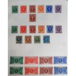 Stamps, Collection of GB Stamps from QV onwards to include a 1d black, 2d Blues, range of 1d Reds