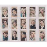 Trade cards, Fry's, Film Stars, 54mm x 32mm, (set, 48 cards) (a few sl marks, gen gd/vg)