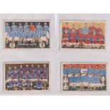 Trade cards, Boys' Magazine, Football Teams, 4 cards, Aston Villa, Glasgow Rangers, Huddersfield