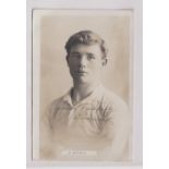 Cigarette card / Autograph, Jones Bros, Tottenham Footballers, postcard, J. Dimmock signed in ink to