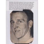 Football autographs, Manchester United FC, a collection of signed 1950's/60's magazine picture cut-