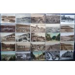 Postcards, Wales, a collection of 140+ cards (RP's 83, printed 61) of mainly Welsh counties covering