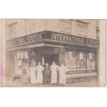 Postcard, RP, Oxfordshire, International Stores, Abingdon, postmarked 1905 (sl faded, gd) (1)