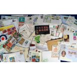 Stamps, Collection of GB QV 2d Blue and 10 Penny Reds together with a large selection of mint