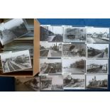 Postcards/photos, Rail, a collection of approx. 400 photos and a few postcards of UK railway