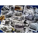 Photographs, Transportation, approx. 400 b/w press images of buses, coaches, rail and commercial