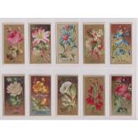 Cigarette cards, USA, Goodwin's, Flowers (set, 50 cards) (some minor faults, some with age toning,