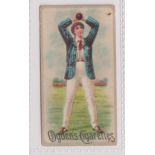 Cigarette card, Ogden's, Football & Cricket Women (Cox back, black), type card, Ogden's ref book
