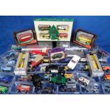 Model Vehicles, 70+ assorted scale, mainly die cast model cars, vans, buses etc. to include Franklin