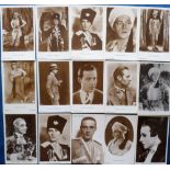 Postcards, a selection of 30 cards including 21 Rudolph Valentino and 9 Ramon Novarro, some