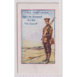 Trade card, Outhwaite's, Army Pictures, Cartoons etc, type card, 'Our Territorials, Don't be Alarmed