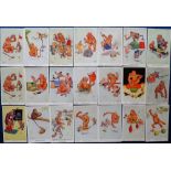 Postcards , Comic, Lawson Wood, a collection of approx. 50 cards inc. many Gran Pop, also parrots,
