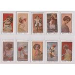 Cigarette cards, South America, Compagnia Argentina, Beauties Series C (set, 25 cards) (some with