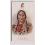 Cigarette card, USA, Kimball, Savage & Semi Barbarous Chiefs & Rulers, type card, Sitting Bull (back