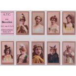 Cigarette cards, USA, ATC, Beauties, (Old Gold Backs) RB18 p40 figure 26 (set, 27 cards) (some minor