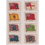 Tobacco silks, Ardath, Flags, 4th Series (17/50), 'M' size, nos 3, 5, 6, 7, 10, 13, 17, 19, 22,