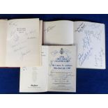 Golf autographs, three signed items, Piccadilly World of Golf Books for 1972 & 1974-75, each one