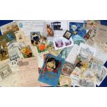 Ephemera, U.S.A., 1846 - 1900 approx. 50 trade cards, pictorial invoices, lading bills for steamers,