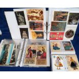 Postcards, a mixed selection in 4 albums of approx. 830 cards inc. approx. 385 churches, 30