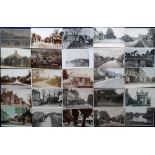 Postcards, Sussex, a collection of approx. 91 cards of Sussex with RP's of War Memorial Newhaven,