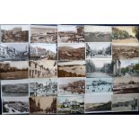 Postcards, Lancashire (76), Merseyside (4), a selection of cards RP's and printed, including