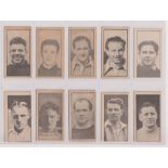 Trade cards, Clifford's, Footballers, 10 cards, nos 3, 4, 5, 6, 19, 20, 29, 32, 33, & 35 including
