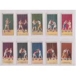 Cigarette cards, Carreras, The Science of Boxing, (Black Cat) (set, 50 cards plus 5 duplicates) (