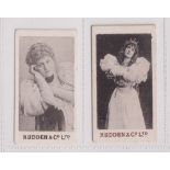 Cigarette cards, Hudden's, Beauties, 'HUMPS' (Orange backs), two type cards, ref H222, pictures