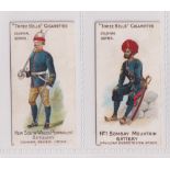 Cigarette cards, J & F Bell, Colonial Series, two cards, New South Wales Permanent Artillery, Gunner