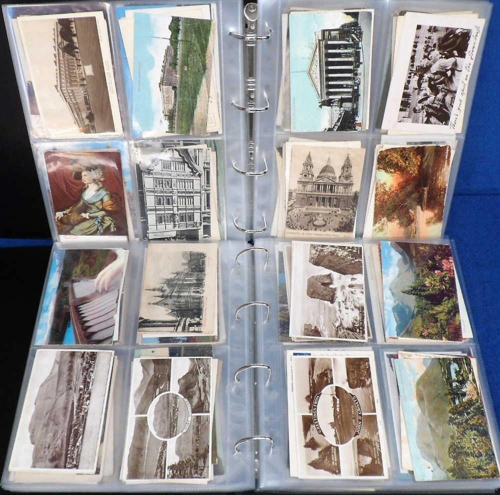 Postcards, a mixed age collection in 2 modern albums of approx. 680 mainly UK topographical cards - Image 3 of 3