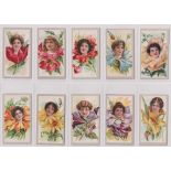 Cigarette cards, USA, BAT, Beauties, Flower Girls, (set, 25 cards), (mostly vg)