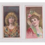 Cigarette cards, Richmond & Cavendish, Pretty Girls, 'RASH', two type cards, ref H8, pictures nos