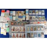 Cigarette cards, a box of various part-sets, various manufacturers with some duplication, series