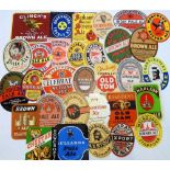 Beer labels, a mixed selection of 60+ labels (including some with contents), various shapes, sizes