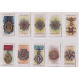 Cigarette cards, Nicholls, Orders of Chivalry (set, 50 cards) (some with faults, mostly gd, a few