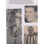 Football autographs, Southampton FC, a collection of signed 1950's/60's magazine picture cut-outs,