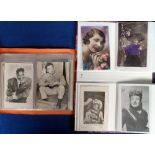 Postcards, a collection of approx. 109 cards of Edwardian actors and actresses, and later film