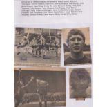 Football autographs, Gillingham FC, a collection of signed 1950's/60's magazine picture cut-outs,