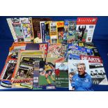 Football autographs / programmes, a collection of 50+ programmes, 1970's/90's, most with