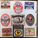 Beer labels, an album containing 183 labels, various shapes, sizes and breweries, all attached to