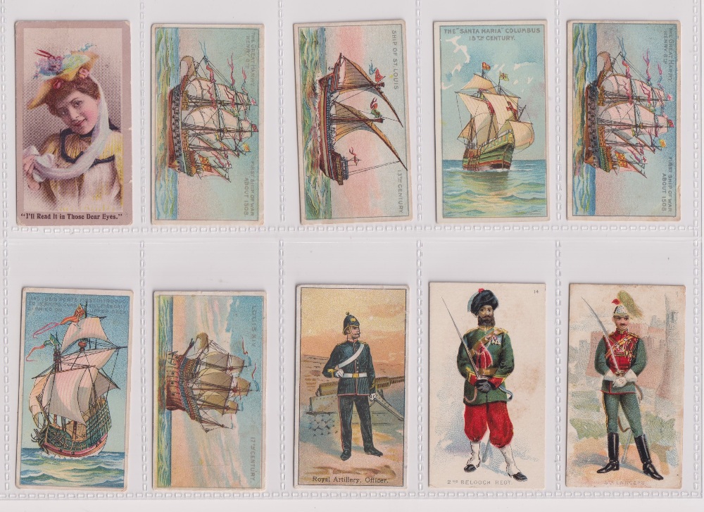 Cigarette cards, USA, a collection of 100 cards, mostly ATC issues but also including a few BAT, - Image 6 of 10
