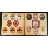 Beer labels, a mixed selection of 82 labels in Selfix album, various shapes and sizes, including