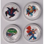 Canadian Royal Mint Superhero Coins to comprise 3 2014 Super Man ($10,15 and 20) together with a